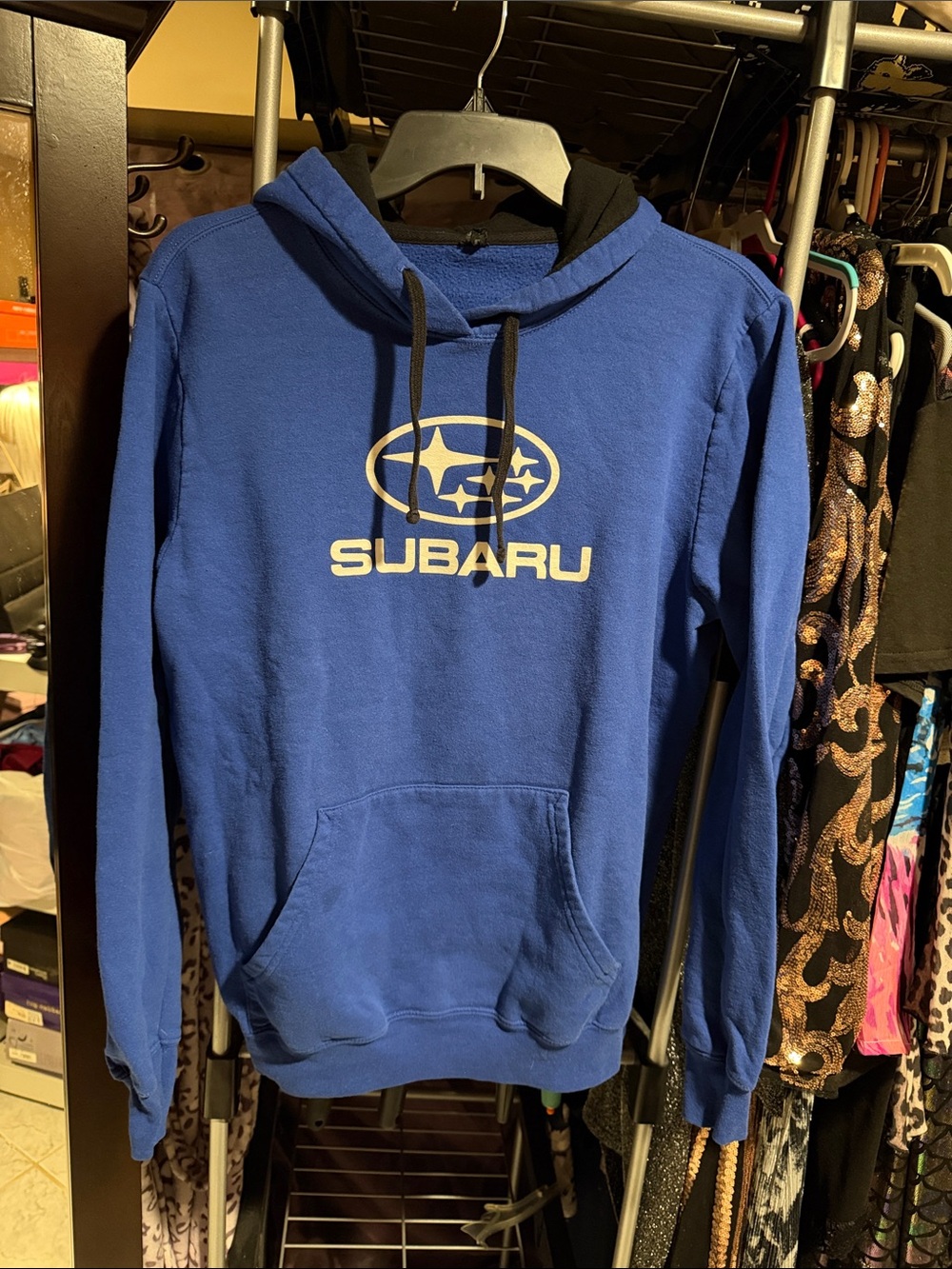 Subaru Official Royal Blue Logo Hoodie Sweatshirt